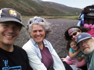 With Nita Winter and Rob Badger at Tennessee Valley Beach in Marin, CA.