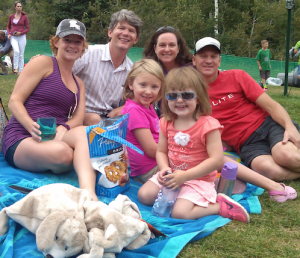 Slobes and the Hendricks family in Park City.