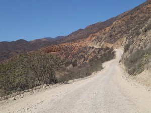 The road to Puerto Santo Tomas