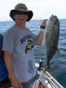 Brian lands a 20 lb. toro fish!